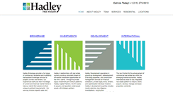 Desktop Screenshot of hadleyrealestategroup.com