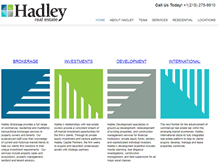 Tablet Screenshot of hadleyrealestategroup.com